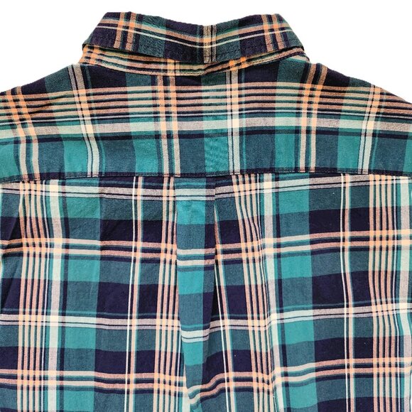 Teal Plaid Slim Fit Shirt - Picture 2 of 6